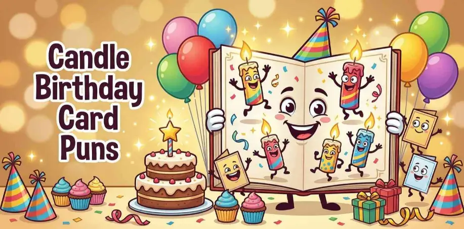 Candle Birthday Card Puns  