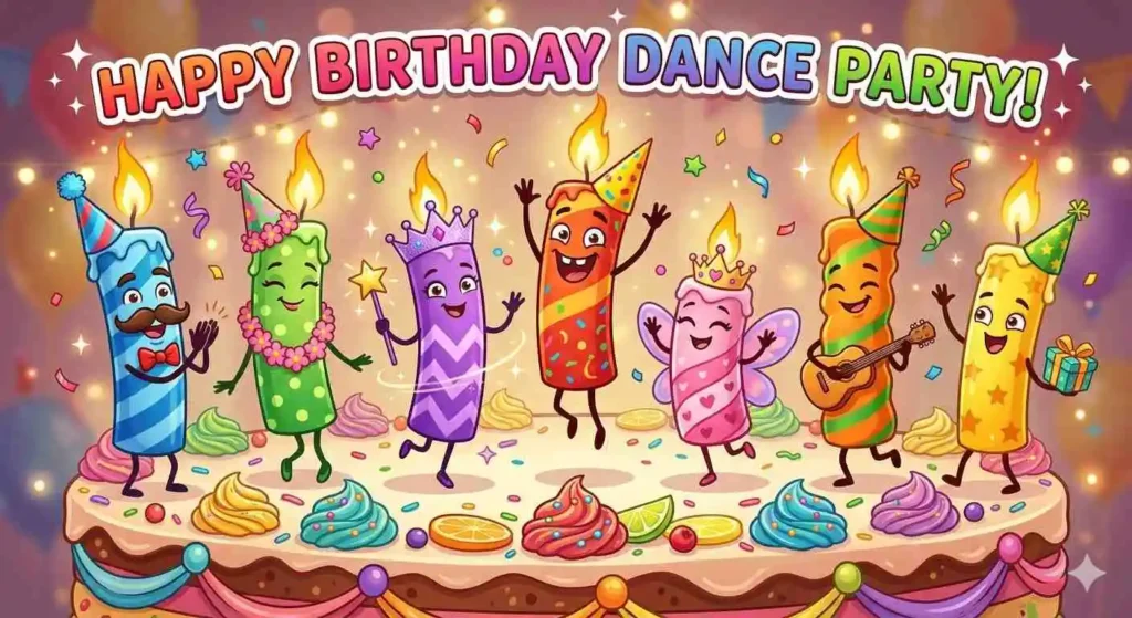 Funny birthday candle