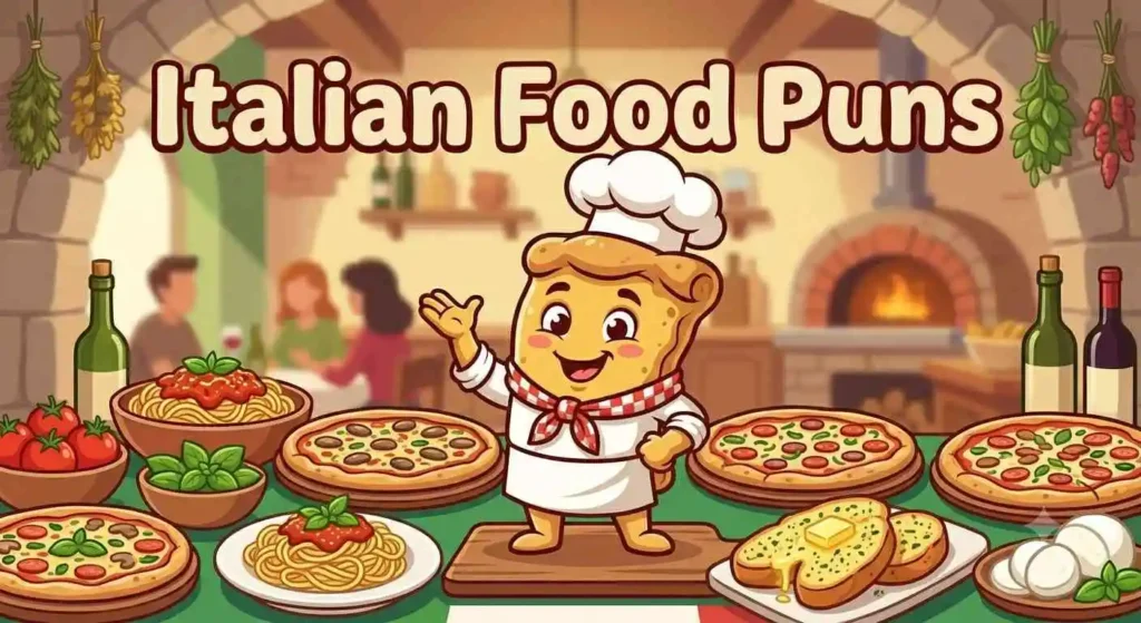Pizza crust enjoying Italian feast.