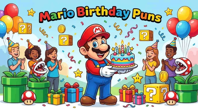 Mario Birthday Puns