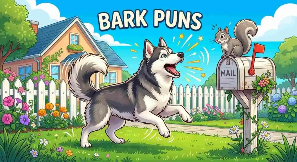 dog barking playfully outdoors