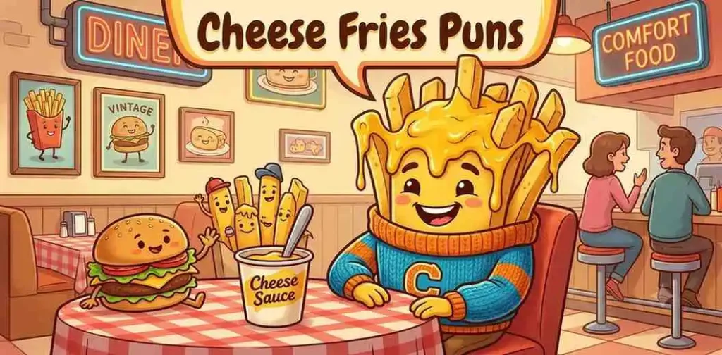 Cheesy fries food scene