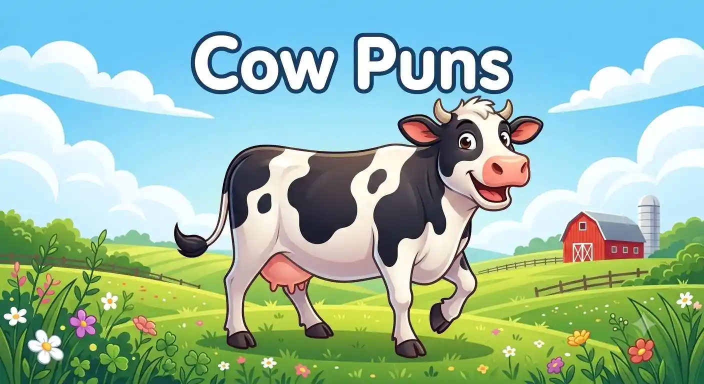 Cute funny cow smiling