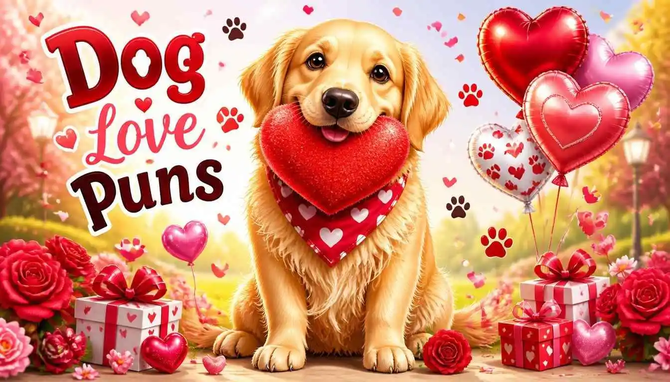 Cute dog with heart