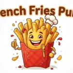 Funny french fries character