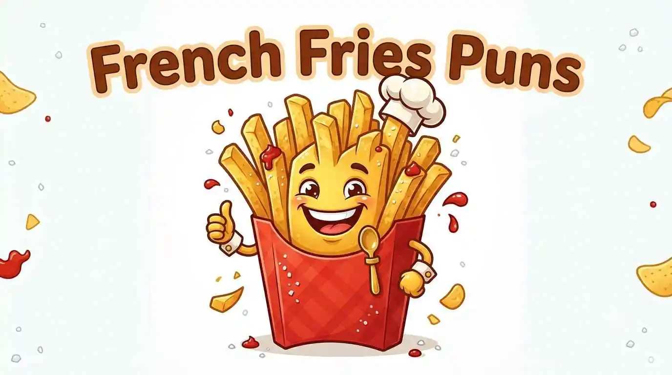 Funny french fries character