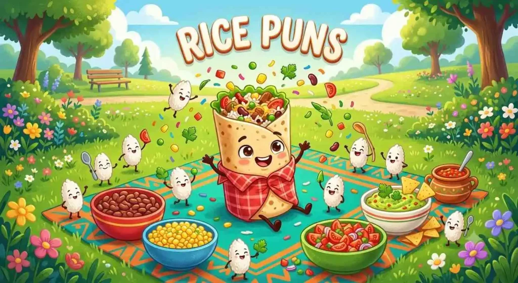 Happy rice and burrito