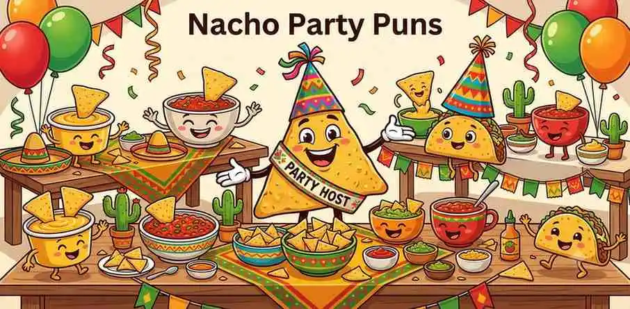 Nacho party celebration scene