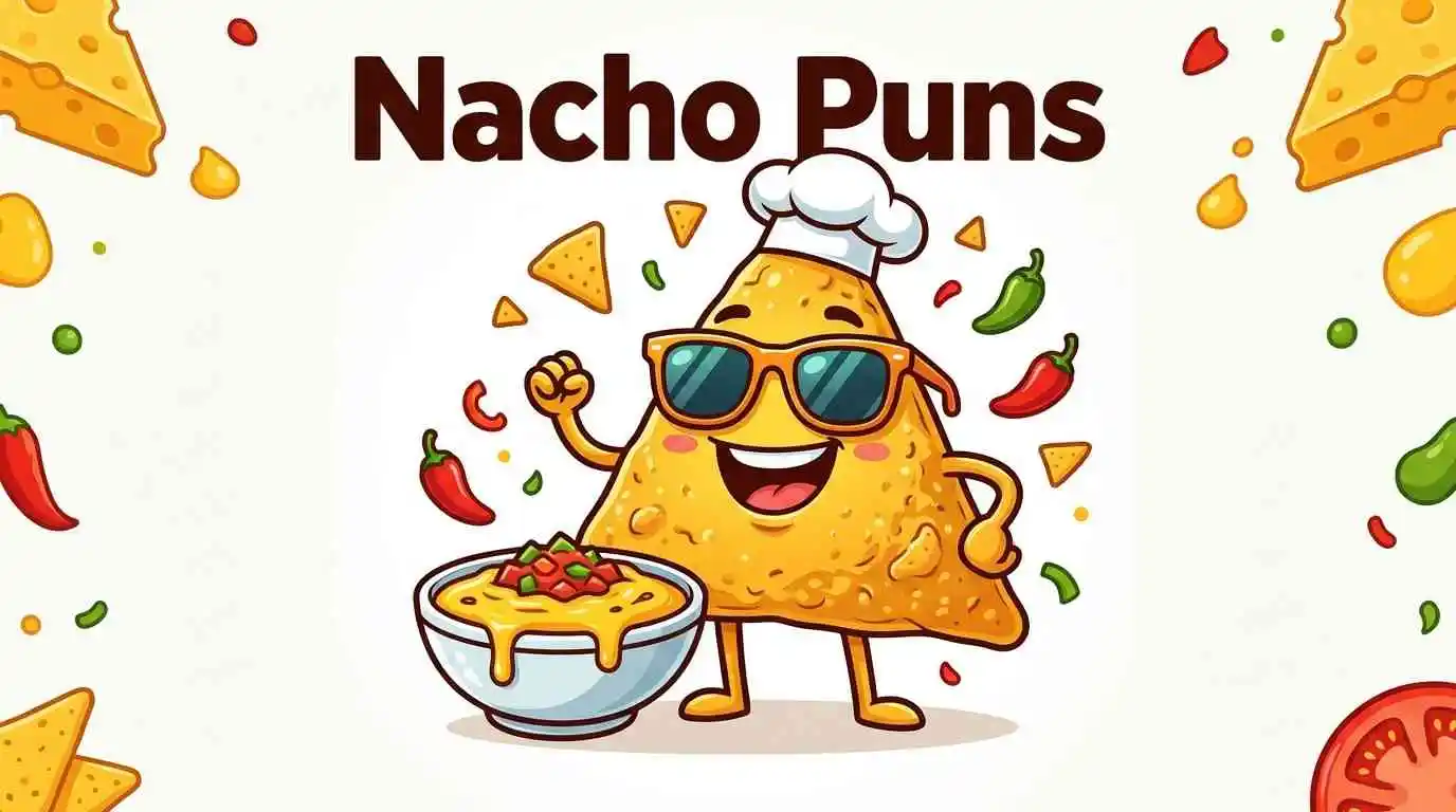Funny nacho character smiling