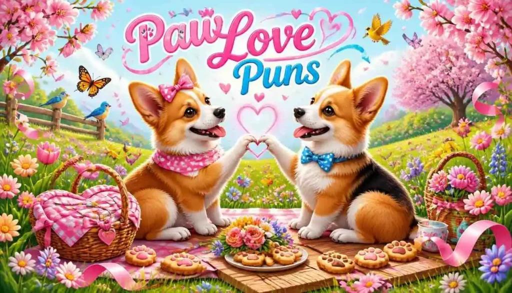 Dogs making heart paws