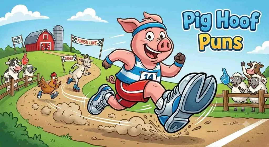 Pig racing with hooves