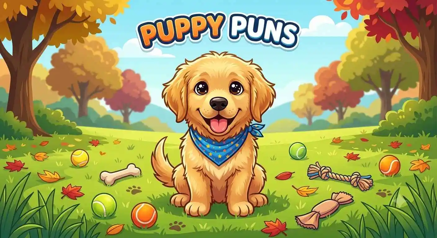 Cute smiling puppy