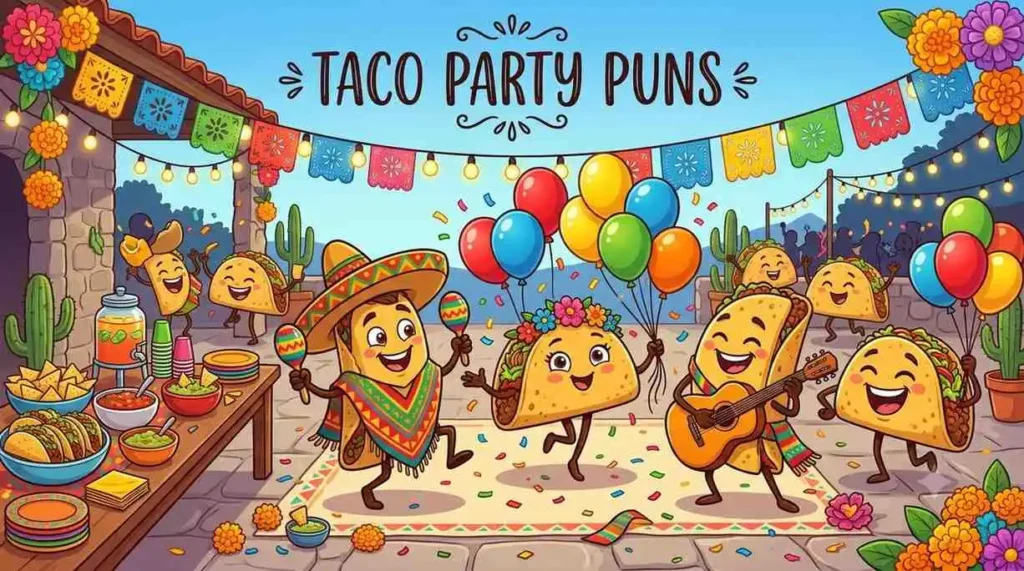 tacos celebrating party together