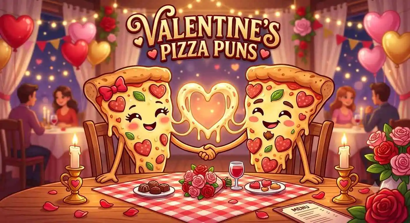 Romantic heart pizza couple