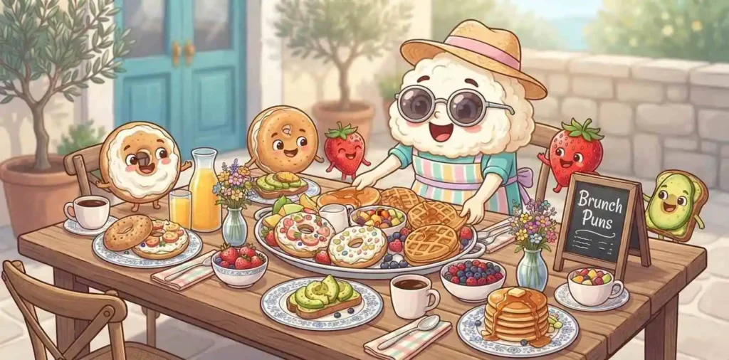 Funny cream cheese brunch