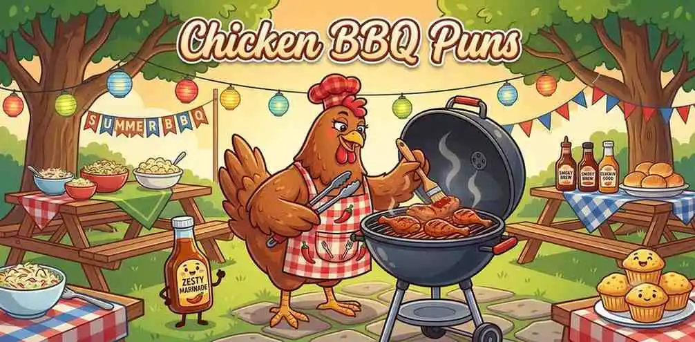 Chicken grilling BBQ food