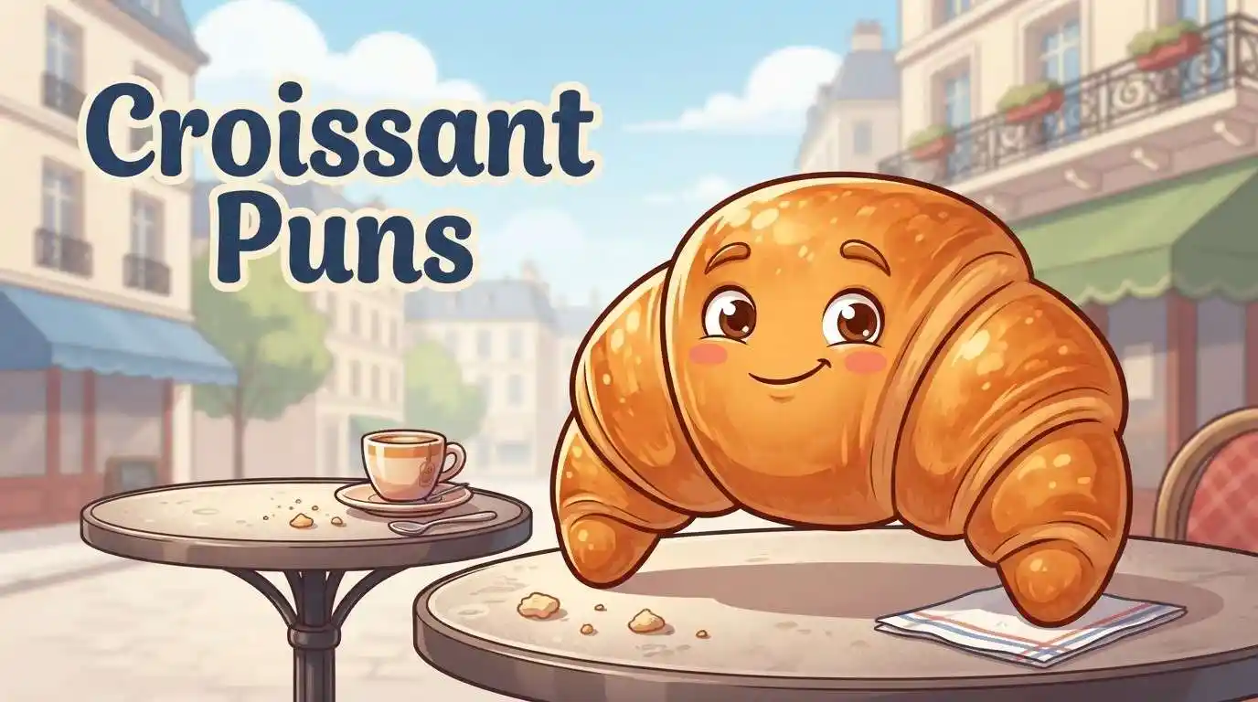 Funny croissant in Paris