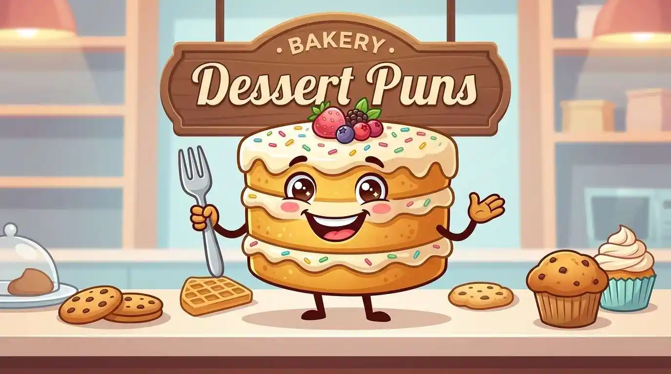 Funny cake dessert character
