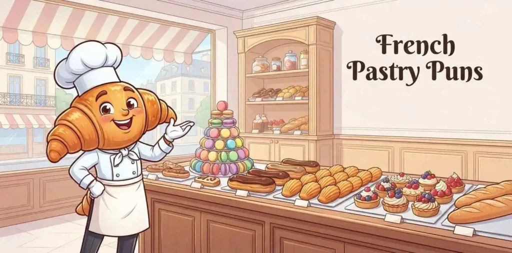 French pastries at bakery