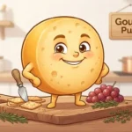 Funny Gouda cheese character