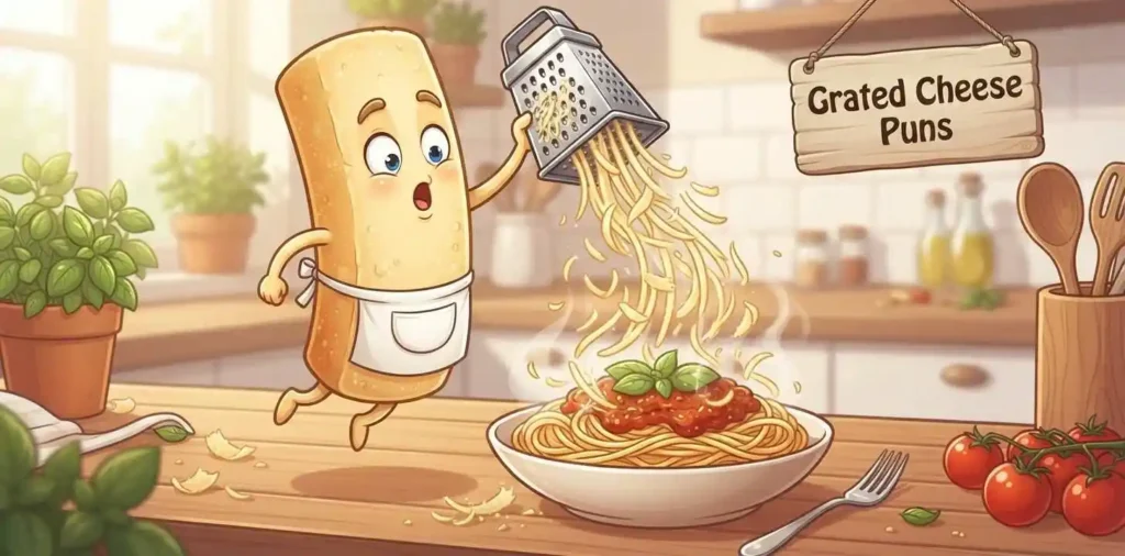 Parmesan cheese being grated