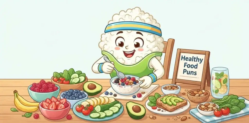 Funny healthy cottage cheese bowl