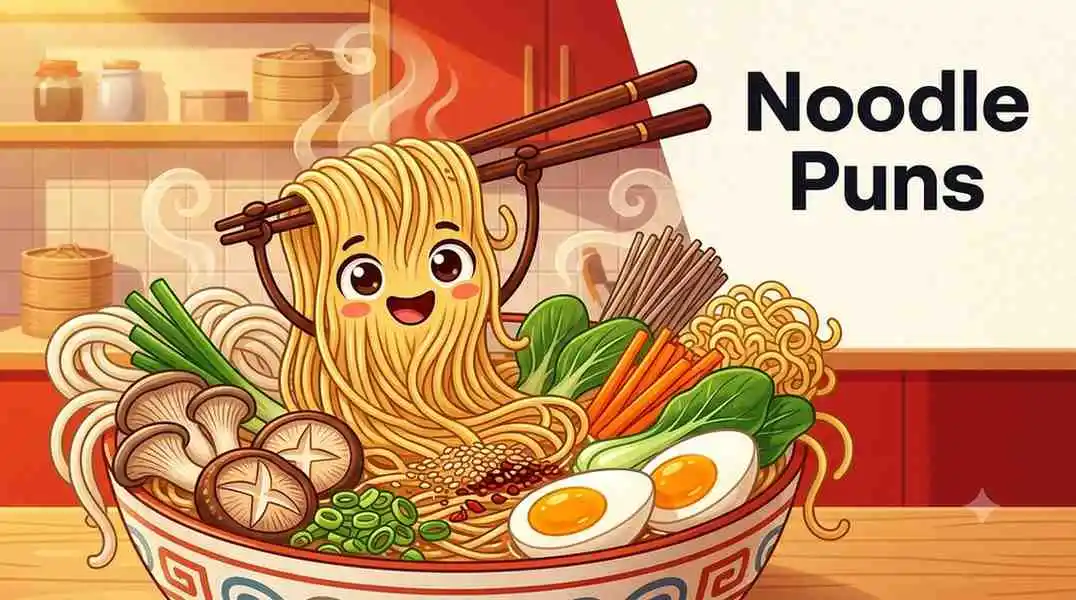 Happy noodle mascot