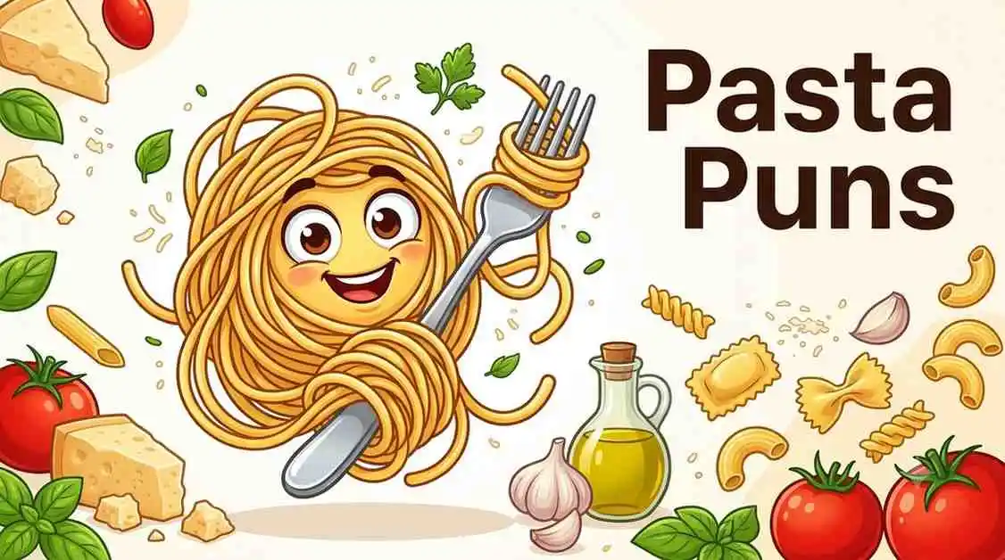 Smiling pasta characters