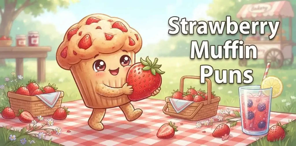 Strawberry muffin character