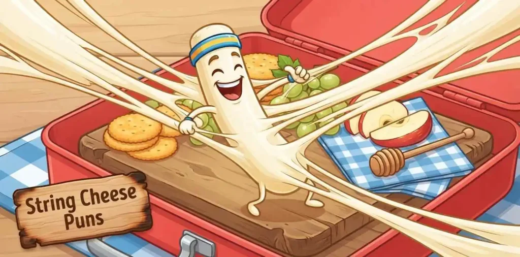 Stretchy mozzarella string cheese
