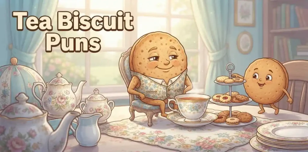 Biscuit enjoying afternoon tea