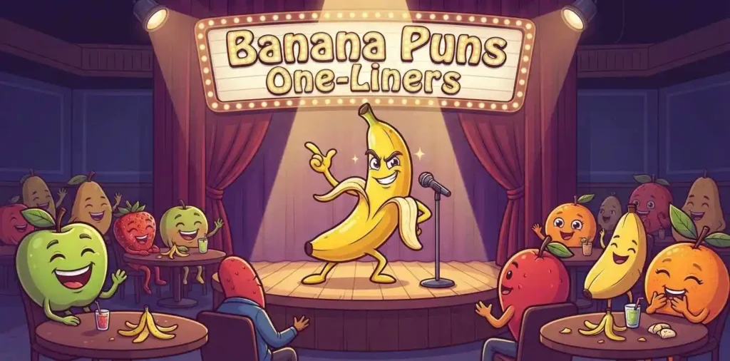 banana performing comedy one-liners