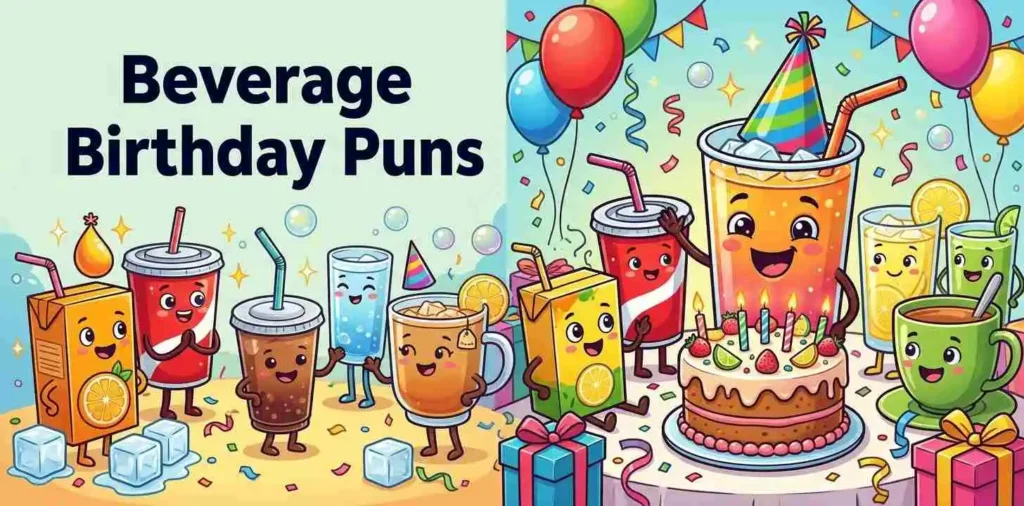 Drinks celebrating a birthday