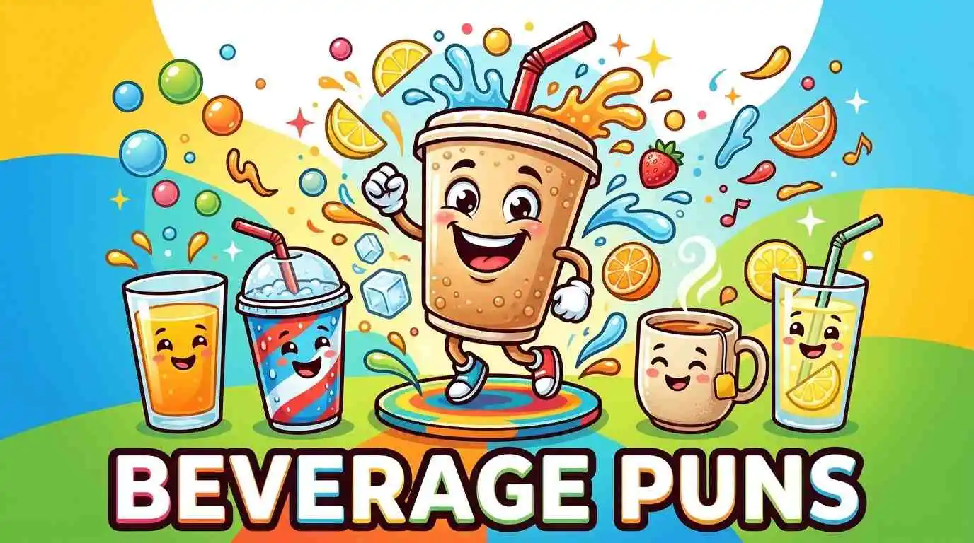 Funny drinks celebrating together