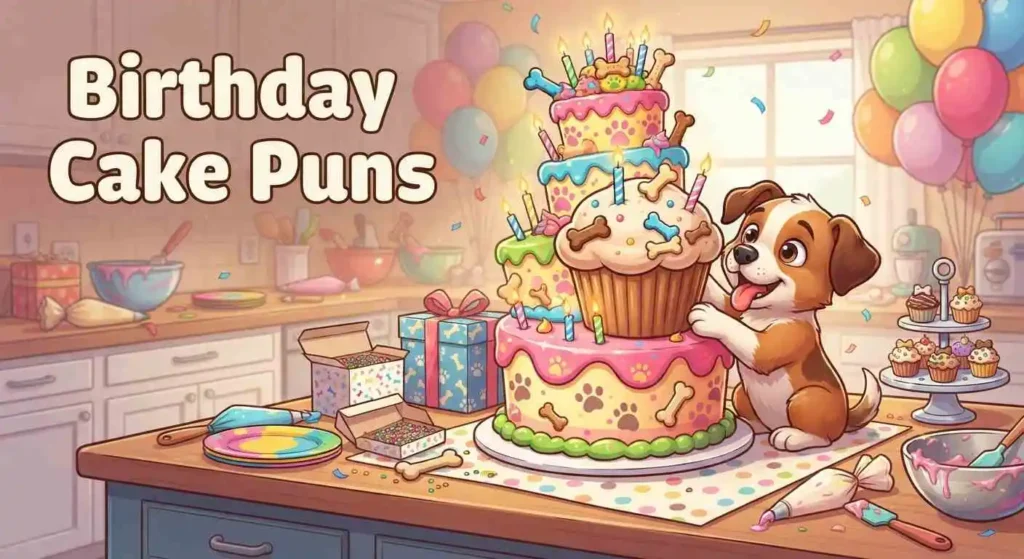 Puppy birthday cake