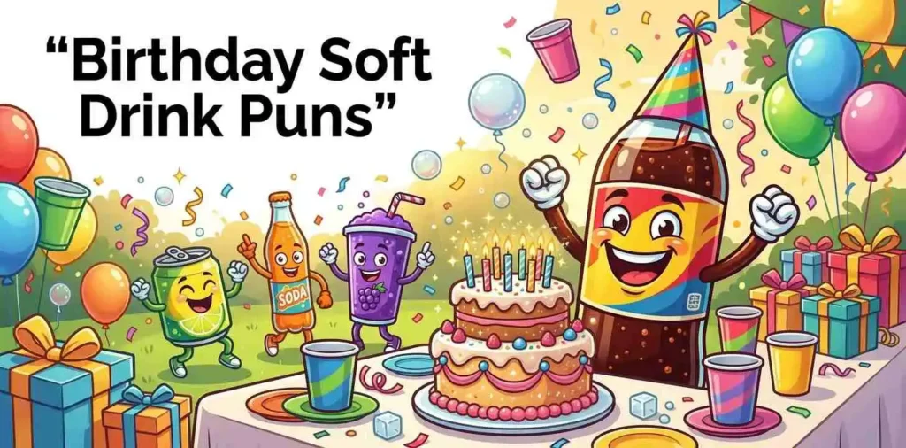 Soda celebrating a birthday party
