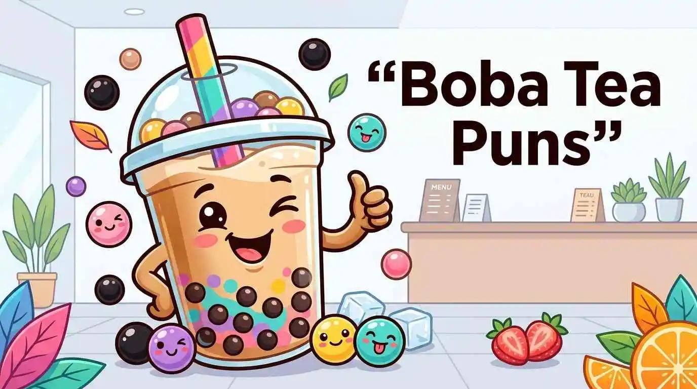 Funny boba tea cup