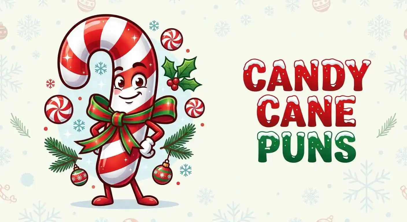 Funny candy cane holiday