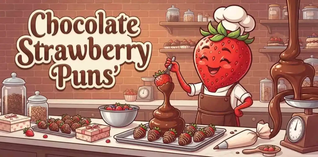 Chocolate covered strawberry cartoon dessert