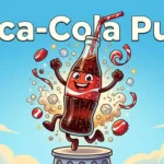 Funny cola bottle fizzing
