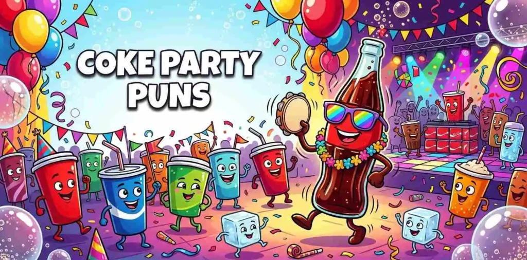 Cola drinks celebrating party