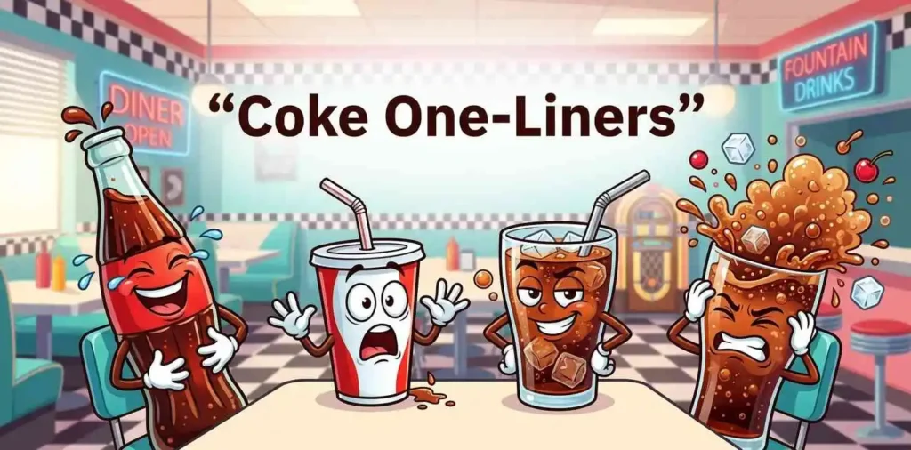 Funny cola drinks together
