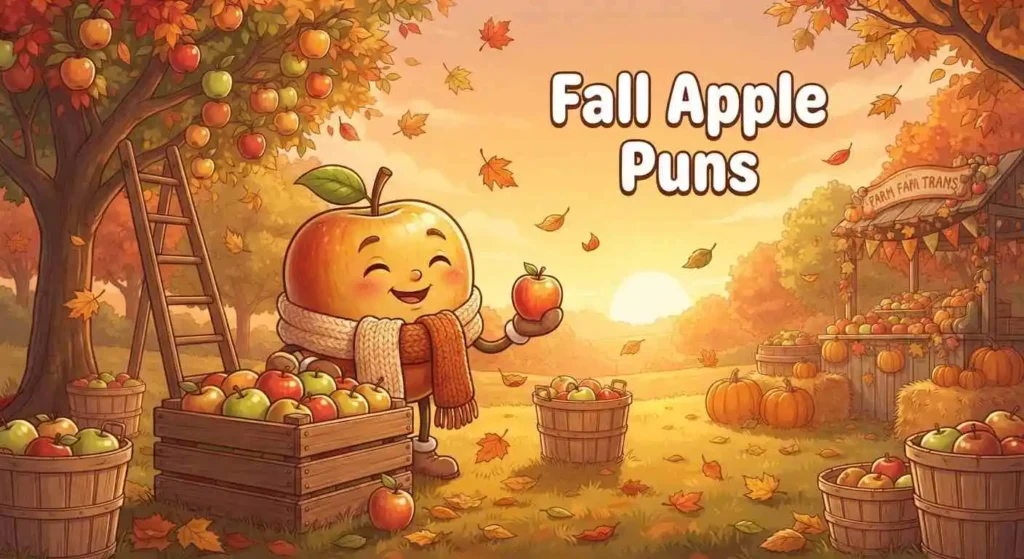 Funny fall apple 
