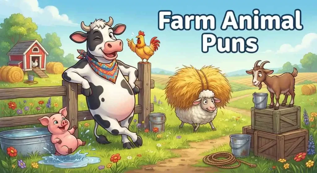 Funny farm animals together