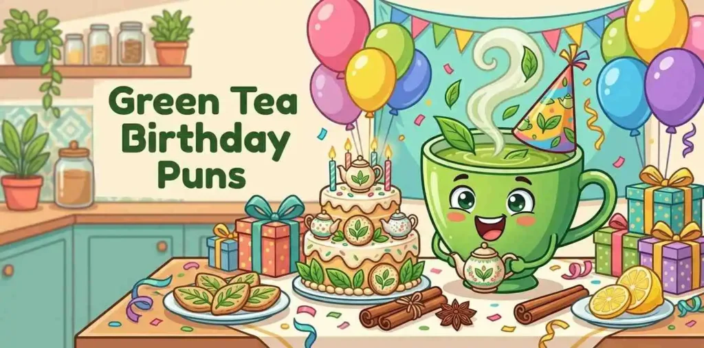 Green tea birthday celebration