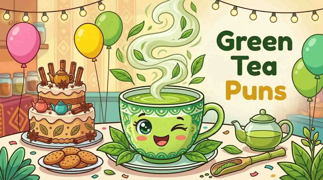 Funny green tea cup