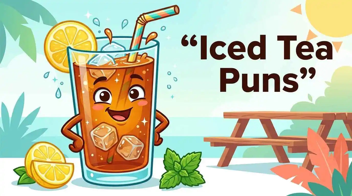 Funny iced tea glass