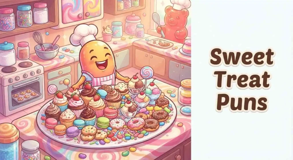 Jellybeans surrounded by sweet treats