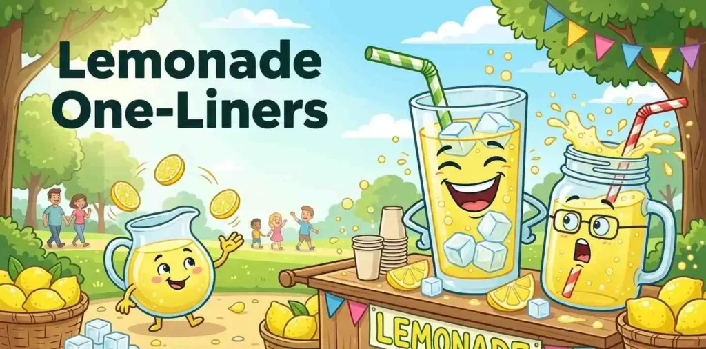 Lemonade glasses laughing together
