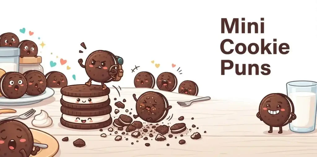 Cute mini Oreo cookies playing together